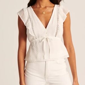 Abercrombie & Fitch size m  white top
